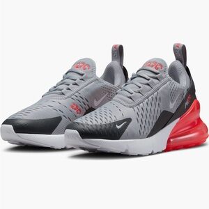Nike Air Max 270 Gray and Anthracite Boys Sneakers